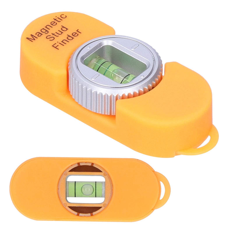 Hilitand Stud Detector, Magnetic Stud Finder with Level, Easy Marking, No Batteries Required, for Steel Nails Screws, Wood Studs, Remodeling, New Construction, DIY Projects(Orange)