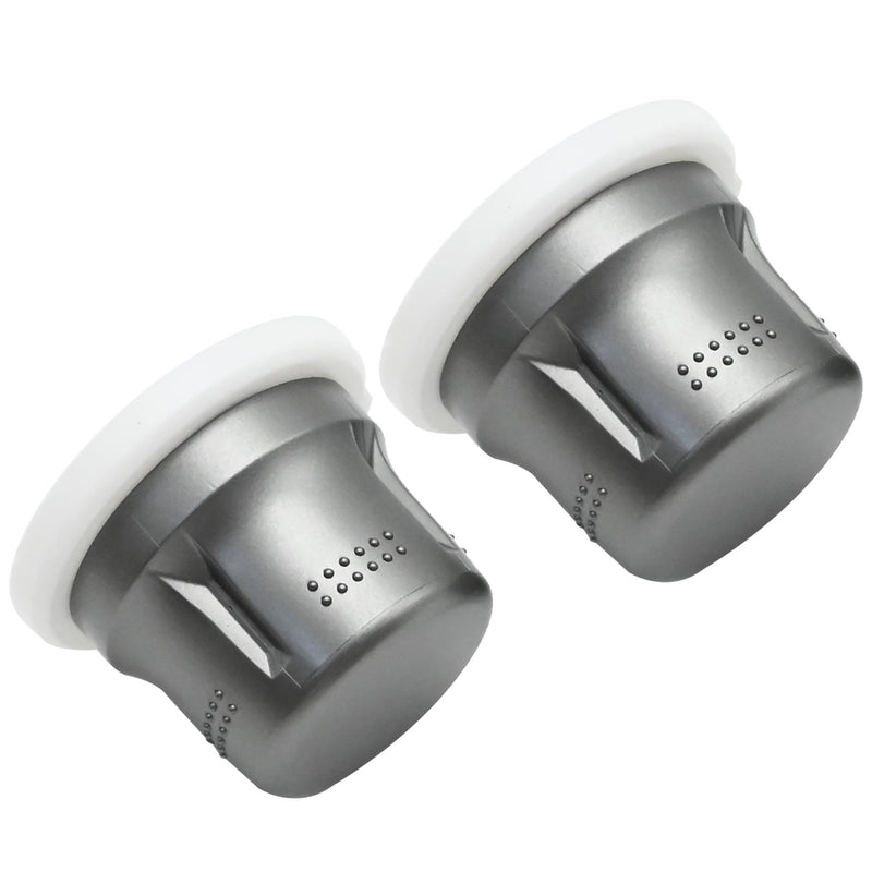 2 Pcs Air Conditioning Control Knob Cover Replacement for Toyota Highlander 55925-0E050 2009 2010 2011 2012 2013 Left Right