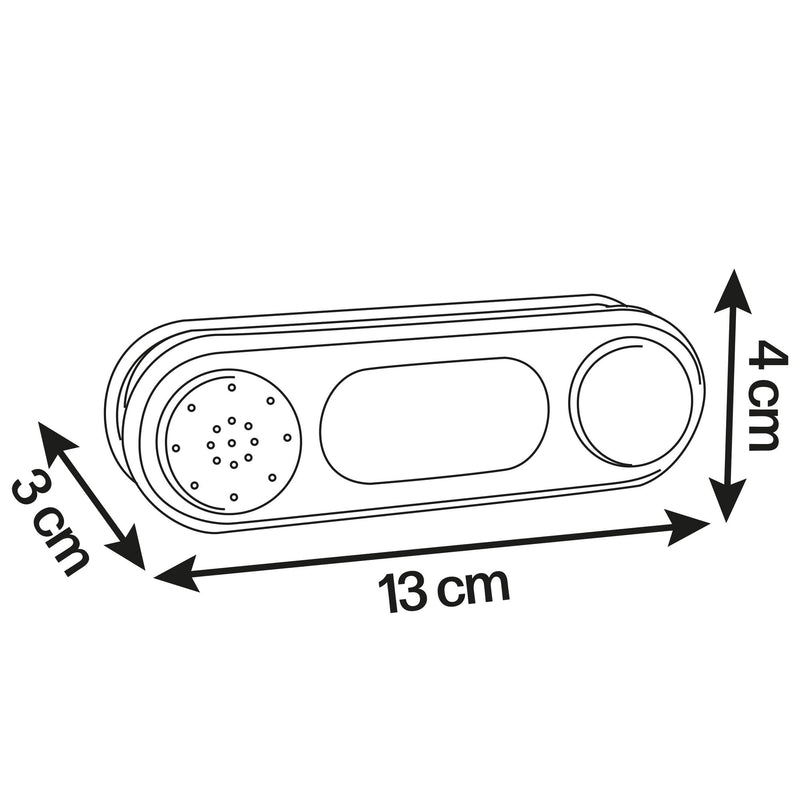 Smoby - 810917 Electronic Doorbell - Smoby - Outdoor Home Accessory - Suitable for Ages 2 and Above - Grey - NewNest Australia