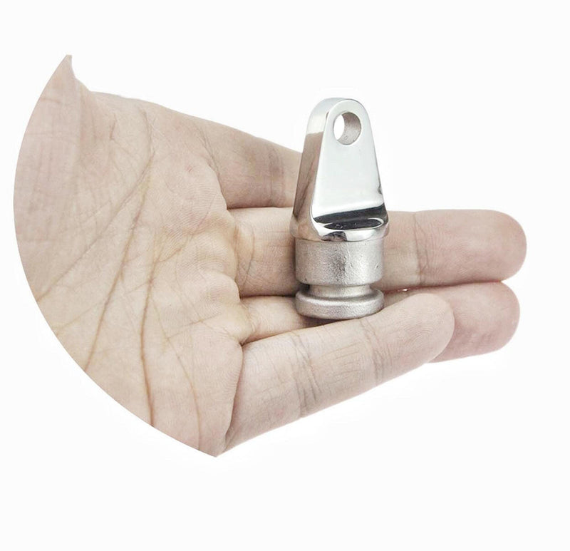 Boat Bimini Top Inside Eye End 7/8" Rounded Plug,316 Stainless Steel Marine Hardware Fitting (Size:22mm/7/8”,2Pcs) Size:22mm/7/8”,2Pcs