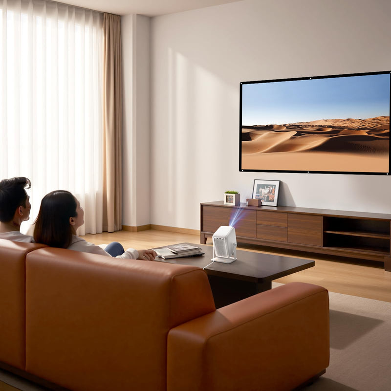 Video Projector, Videos Projector Display, Projector Compatible with TV Stick, Home Theater & Outdoor Projection Use，Easy to Carry