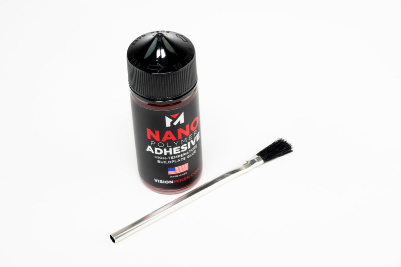 Nano Polymer Adhesive (50ml) - Ultimate 3D Printing Bed & Build Plate Adhesion - No Mess, Non-Toxic, Works for PLA, ABS, PEI, PEEK, Nylon, PC and More. Easy Application, Easy to Clean! 50ml