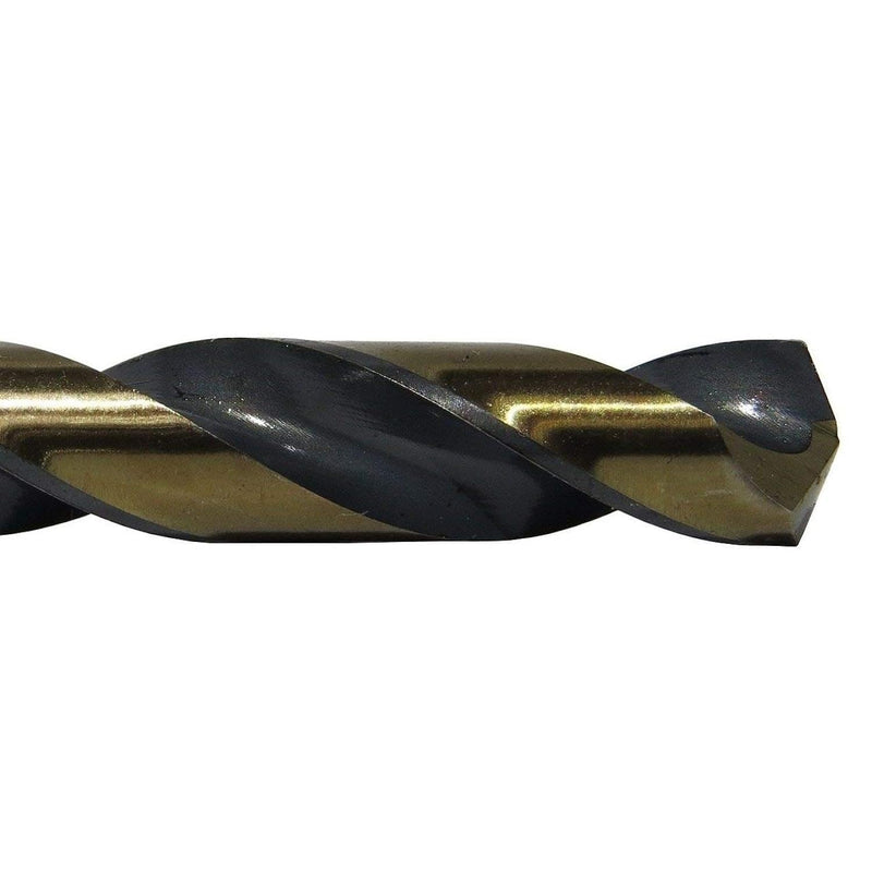 Drill America - KFD1/8P12 1/8" High Speed Steel Black & Gold KFD Split Point Drill Bit (Pack of 12), KFD Series 1/8 in