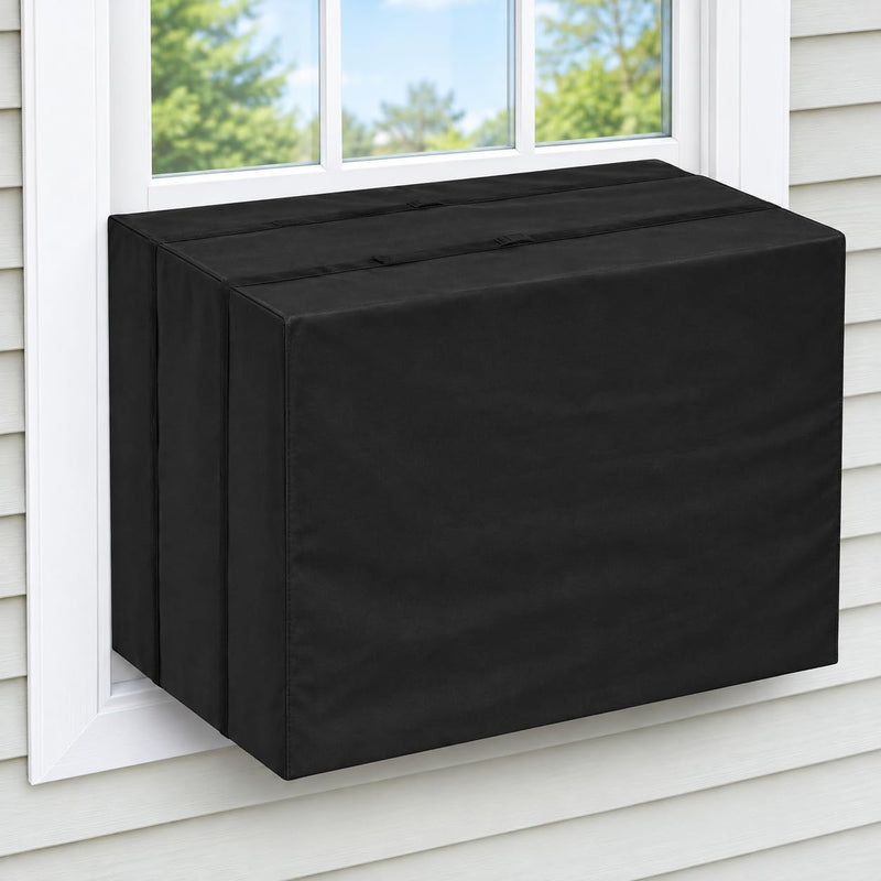 Window Air Conditioner Cover for Outside Unit, 27"W x 23"D x 18"H inches, Large, 420D