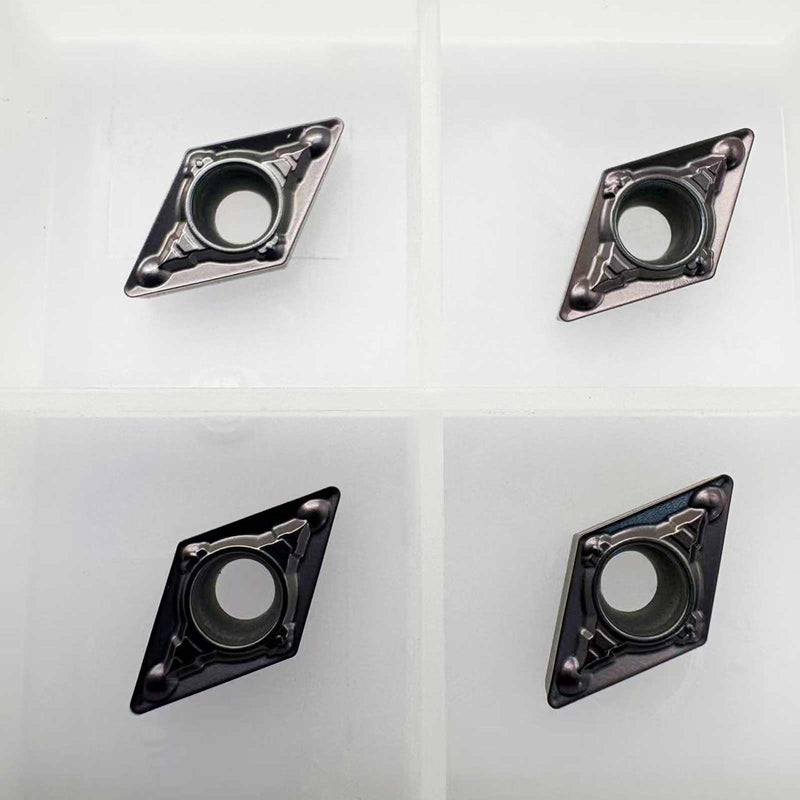 10pcs DCMT21.51-MV DCMT070204-MV MM25 Carbide Turning Inserts,DCMT Insert Mutilayer Coated Lathe Replacement Inserts for Lathe Turning Tool Holder Boring Bar Stainless Steel Cutting 10pcs DCMT21.51 MM25