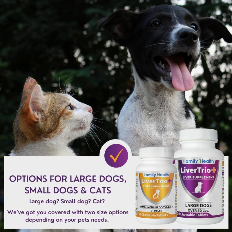 Comprehensive Liver Support Supplement for Smaller Dogs. Flavorful Chewable Tablets Combining Same, SPC, Silybin A+B, + Glutathione 30Ct (Small - Medium) Small - Medium (1 Pack)