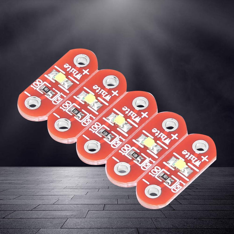 50 Pcs Lilypad LED Module White DIY Kit, Light LED Module 3~5V, Small Size Design, Good Wear Ability