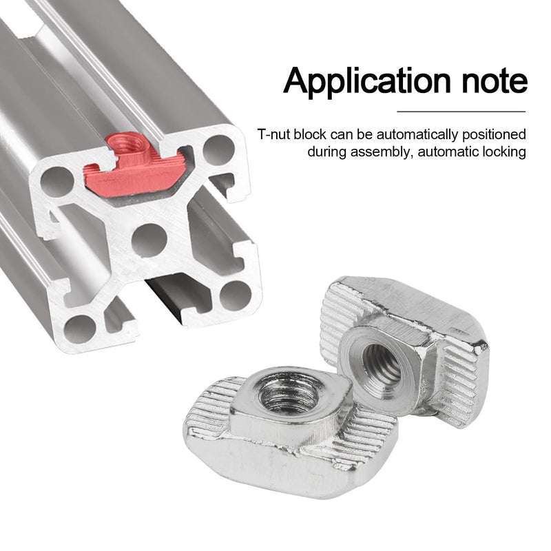 AXK 96pcs T nut Set M3 M4 M5 M6 M8 T-Slot Nut Kit Hammer Head Sliding t-nut for 2020 3030 4040 Aluminum Profile Fasteners