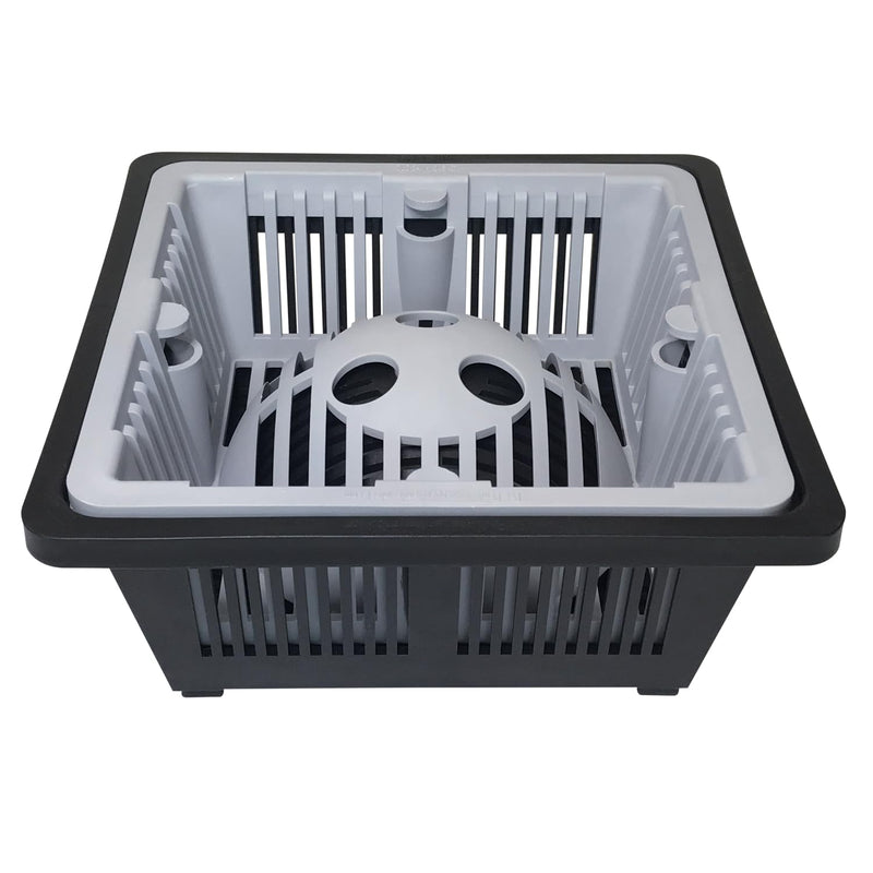 RectorSeal Guardian Drain Lock GDLDUO4500BSKS Duo 2-in-1 Basket Square Commercial Floor Sink Strainer, 8.5 Inch