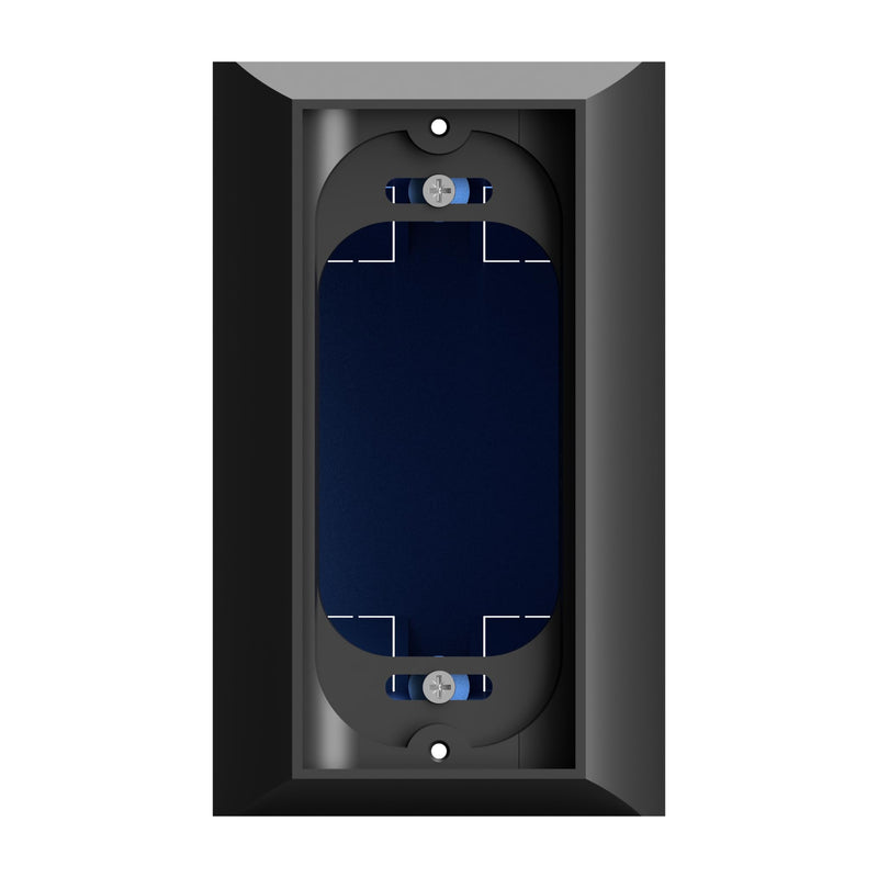 Ring Doorbell Mount - Hidden River Lab genuine Wall plate for Ring Wired Doorbell PRO (formerly Ring PRO2) - Premium adapter plate - Black