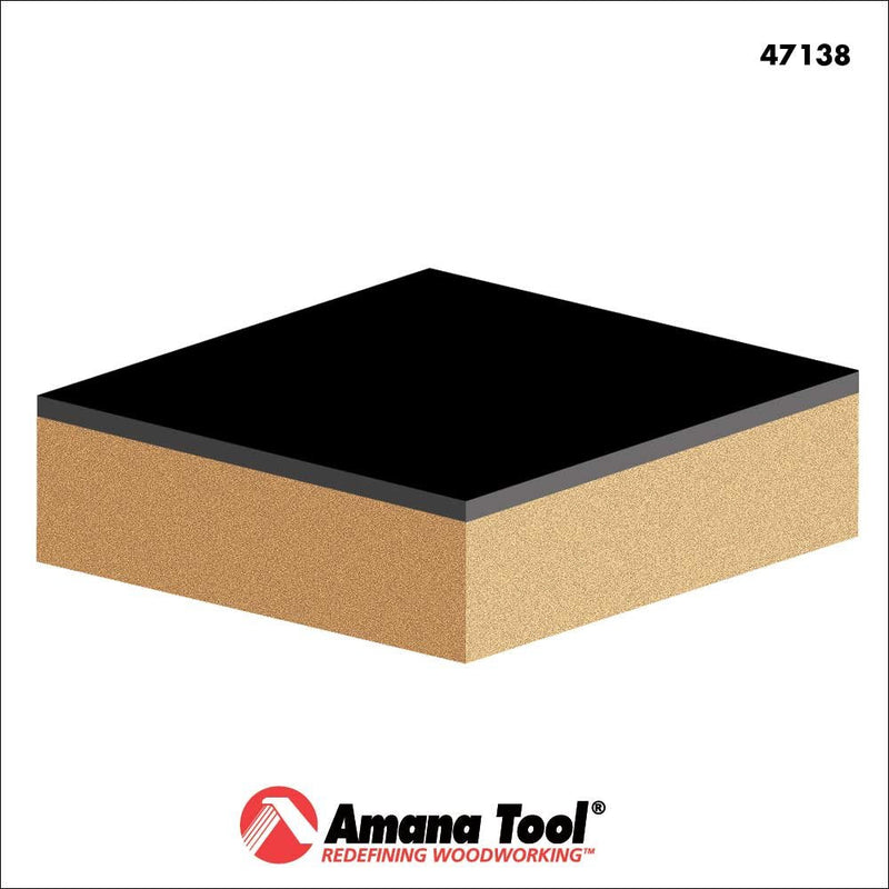 Amana Tool - 47138 Carbide Tipped Down-Shear Supertrim Flush 3/4 Dia x 2" x 1/2 Shank 3/4 Dia x 2" x 1/2 SHK (47138)