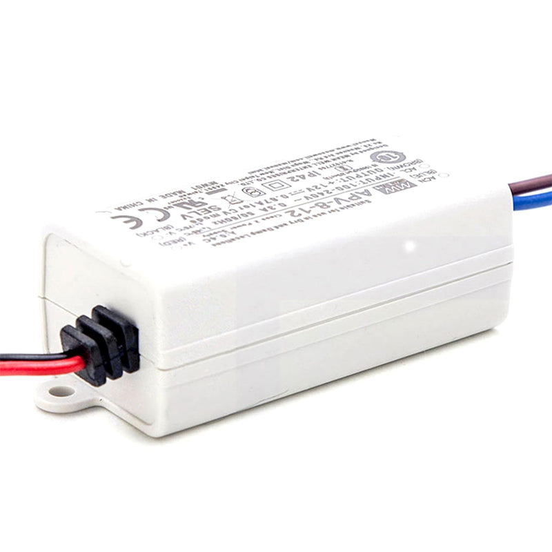 APV-8-12 12V 0.67A 8W Compact LED Driver, High Efficiency, for LED Lighting, Signs, YS-APV-8-12