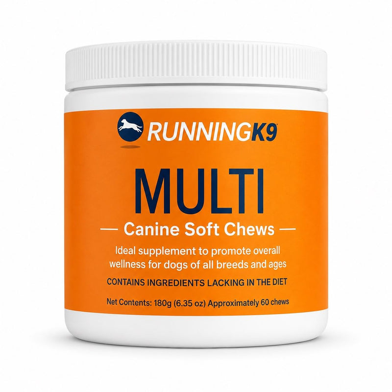 Complete Multi Canine Soft Chews – Dog Multivitamin with Probiotics, Mushrooms, Salmon Oil, Glucosamine & MSM – Immune, Digestive, Skin & Coat Support – 60 Soft Chews