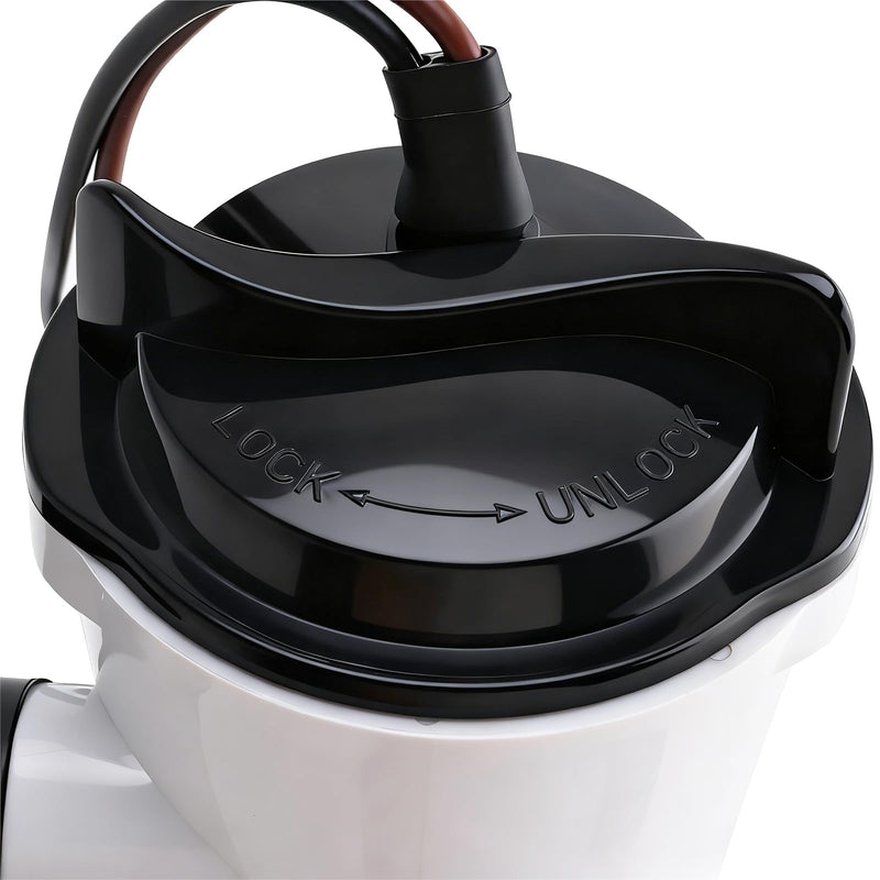 YaeMarine 12V DC 800 GPH Straight Baitwell Livewell Aerator Pump Live Bait Tank Aerator Livewell Pump Submersible Cartridge Boat Bilge Pump