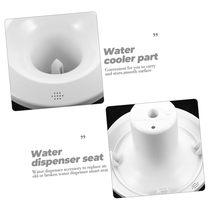 Water Dispenser Replacement Smart Seat for Bottled Water Coolers - Plastic Top Cover with Smooth Surface for Glacier Bay Dispenser White