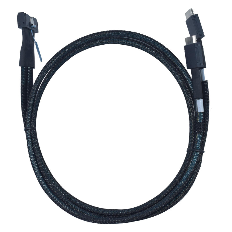 PCIe 5.0 MCIO x8 to Dual Oculink Cable, MCIO to Oculink SFF-8611 4i Cable, 2.6 feet(80 cm)