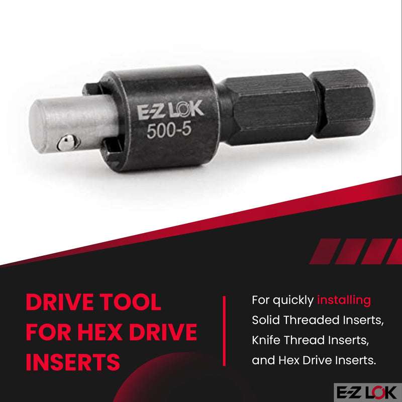 E-Z LOK Drive Tool - Optional - Use with 329-6, 329-601, 329-624, 303-6, 303-624, 319-6, 319-624, 335-6, 450-10, 550-6, 650-10, 650-10F, 453-10, 653-10, 653-10F, 400-6, 400-624, 500-5