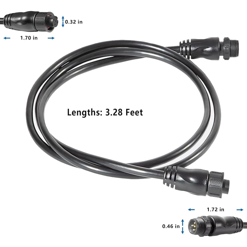 for NMEA 2000 (N2K) Cable 1 Meter 746092883328 3ft, Backbone, Drop or Extension Cable fits for Lowrance Simrad B&G Navico & Garmin Networks