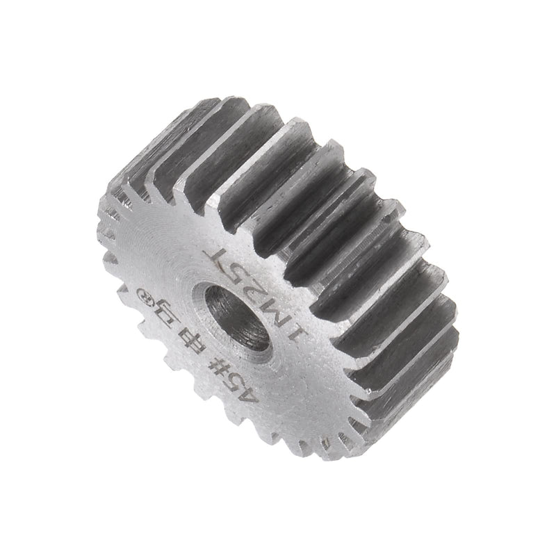 HARFINGTON 2pcs Straight Spur Gear 6mm Bore 25T Mod-1 Hardened 45# Steel Spur Diff Differential Motor Gear RC Car Replacement Parts
