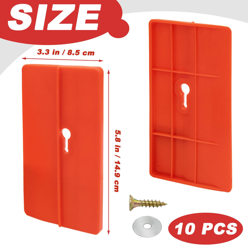 10 Pcs Drywall Fitting Tool Support The Plaster Board in Place While Installing Ceiling Positioning Plate Labor-Saving Lifter Carpenter Tool Suitable for Ceiling, Sloped Wall & High Wall Installation
