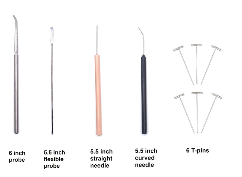 28 Piece Complete Dissection Kit with Dissecting Scissors, Forceps, Scalpels, Teasing Needles, Probes, and Deluxe Leather Case
