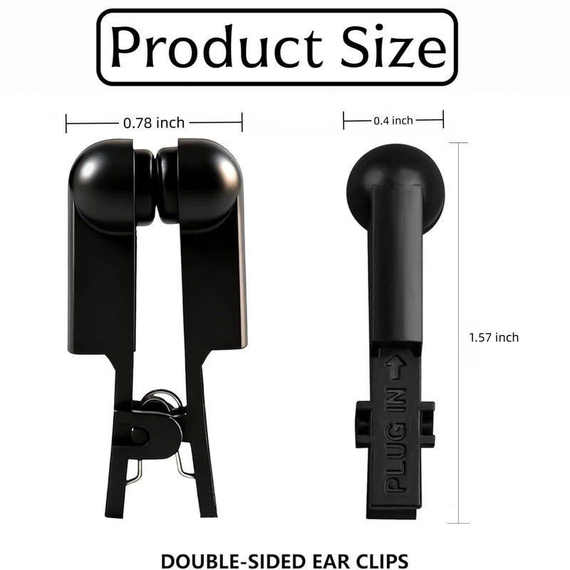 Ear Clip Electrodes, Double-Sided Silicone Conductive Accessories Compatible For Tens 7000 For Tinnitus Relief. 2