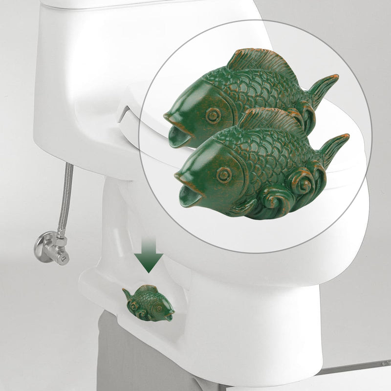 2Pcs Toilet Bolt Caps, Toilet Bolt Covers Decorative, Toilet Bolt Caps Decorative, Resin Toilet Bolt Cover, Fun Toilet Screw Cover Caps, Toilet Bowl Bolt Covers for Bathroom Décor (Fish) Fish