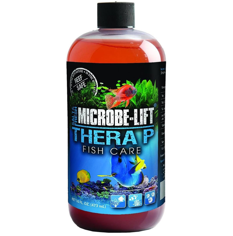 MICROBE-LIFT THERAPH16 TheraP Fish Care Treatment for Freshwater and Saltwater Home Aquariums and Tanks, 16 Ounces