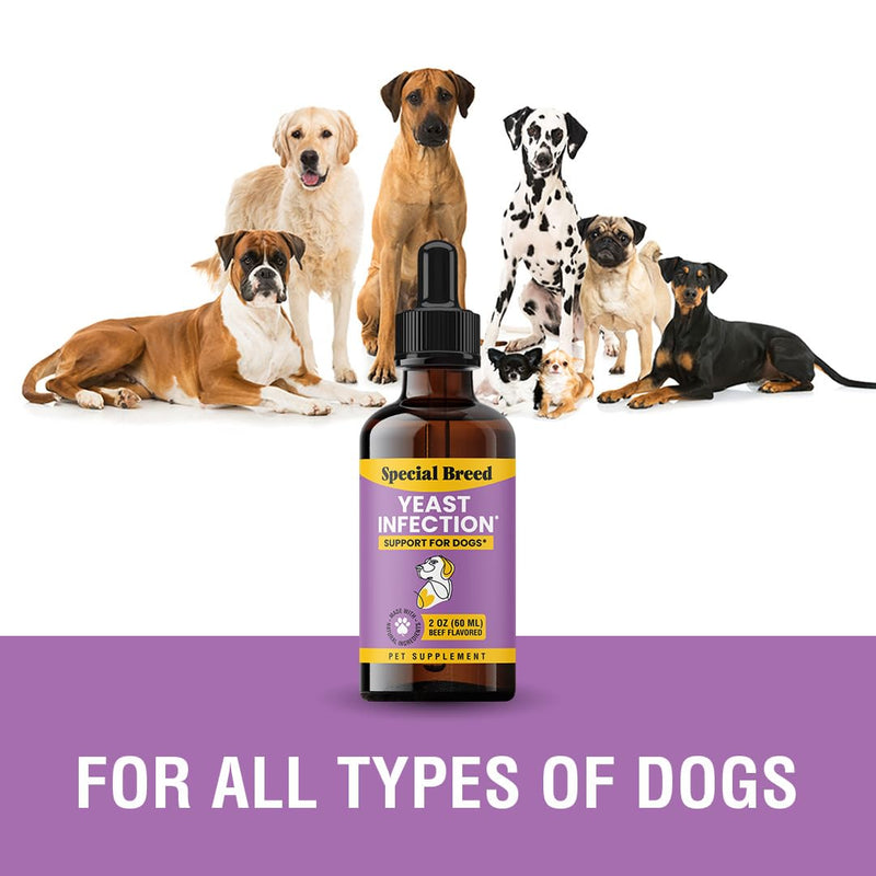 Yeast Infection Treatment for Dogs - Soothing Itch Relief, Ear Infection Treatment, Reduces Irritation & Inflammation, 2 oz
