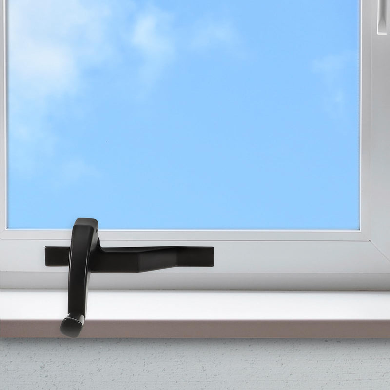 OSALADI Left Hand Casement Window Opener 12 Inch Zinc Alloy Single Arm Crank Manual Window Hardware for Vertical Sliding and Top-Hung Windows