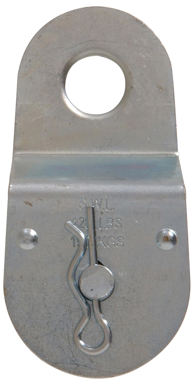 Hardware Essentials 852494 Double Sheave Fixed Pulley (1-1/2"), Gray