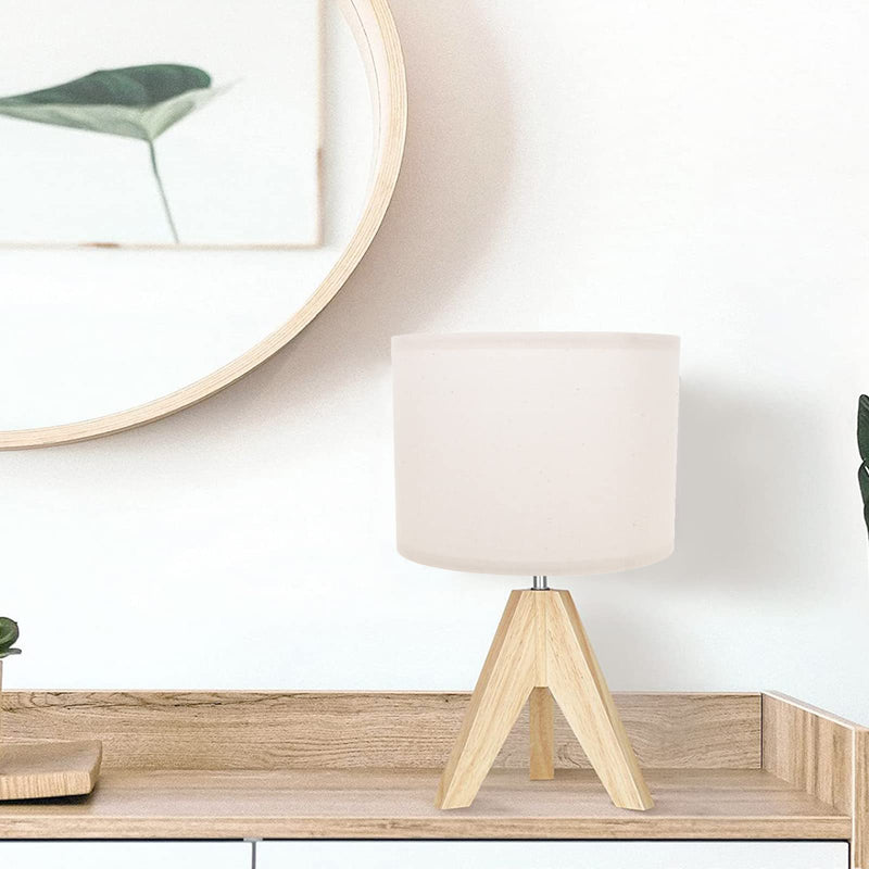 Cloth Lamp Shade Round lamp Small Drum Lamp Shades Fabric Lampshades Barrel Lamp Shades for Table Lamps Floor Lamps (Beige) Beige