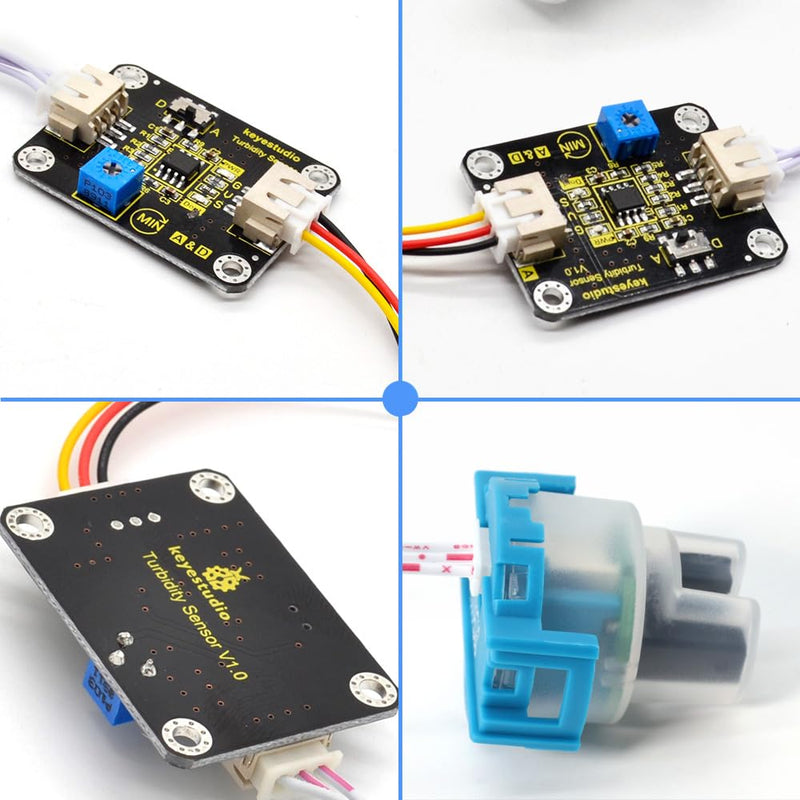 KEYESTUDIO Turbidity Sensor Module for Arduino, Water Quality Sensor Water Liquid Turbidity Monitor