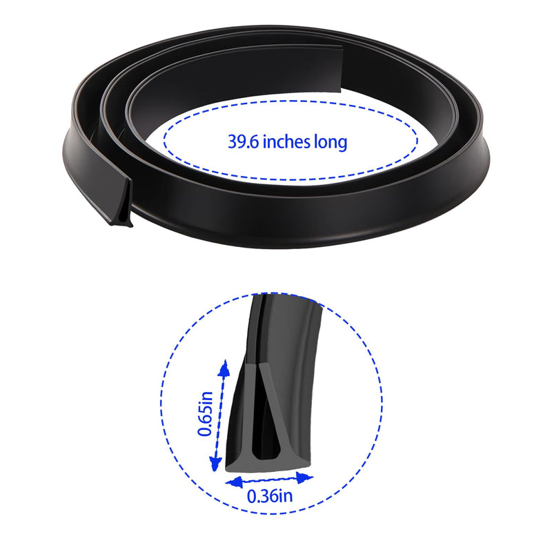Storm Door Sweep Replacement for Larson & Pella Storm Door Expander Sweep, for Vinyl and Metal Door Seal Sweep Rubber Strip (V) V