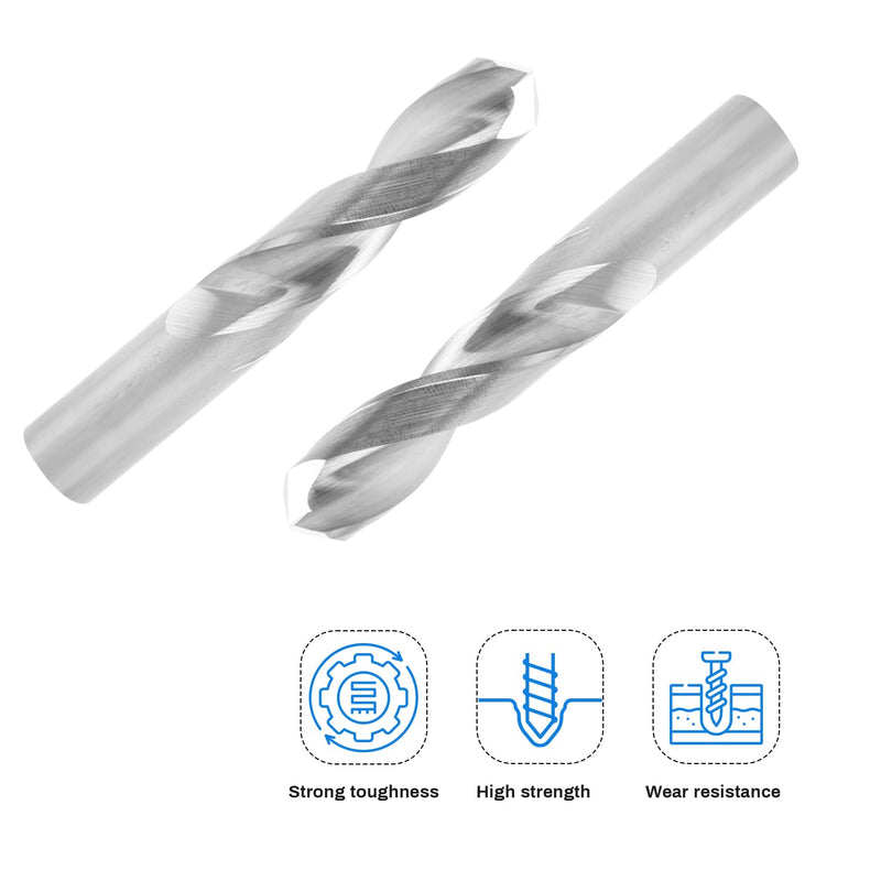 Solid Carbide Drill Bits, 12mm C2/K20 Tungsten Carbide Jobber Drill Bits Straight Shank Drilling Tool for Metal Plastic 1