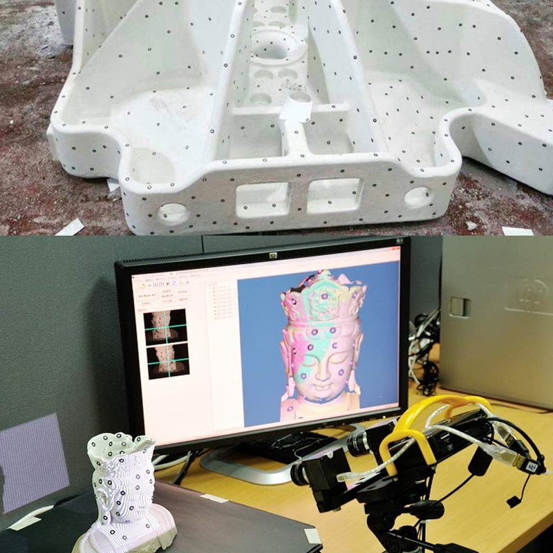 6.0mm 3D Scanner Positioning Targets, High Reflective 3D Scanning Markers, Target 3D Scan Tracking Dots Compatible with Creatly Revopoint Artec Shining 3D Einstar Handheld 3D Scanner (550) 550
