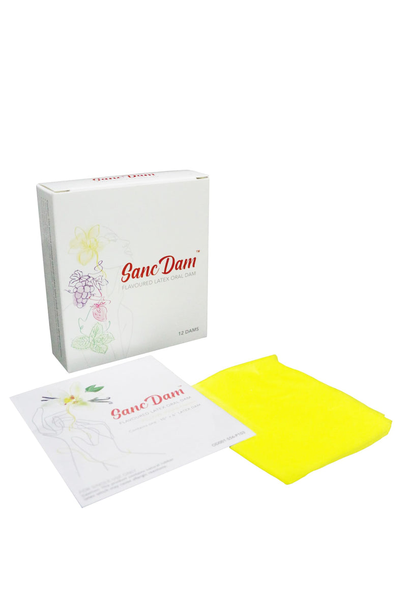 Vanilla 6 Packs SancDam Ultra-Thin 0.07mm Oral Sex Dam Membrane, Men and Women Giving Each Other Oral Sex, Cunnilingus Prop SM Fellatio, Oral Dam Covering for Lesbian Or Couples Sex (Dental Dams)