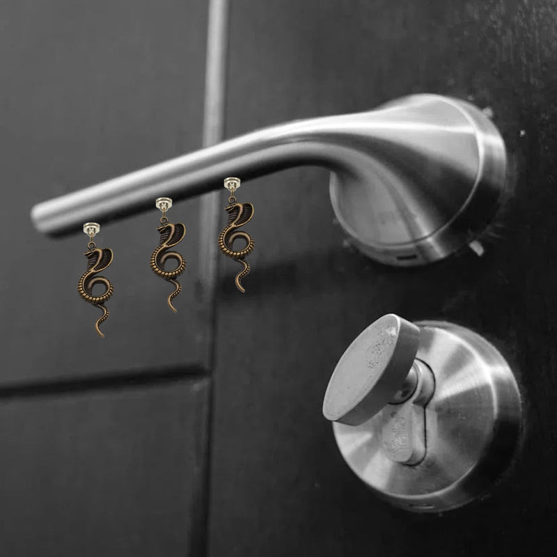 Brass Hinge Head Home Decoration Cobra,Magnetic Hinge Dropper Hanging,Magnetic Hinge Head Toppers,Door Hinge Pin Topper (Brass) Brass