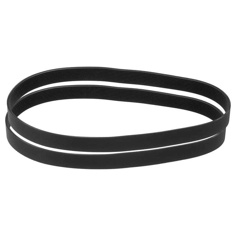 uxcell 2pcs 300J10 PJ V-Ribbed Belt 10 Ribs 30" Length x 0.92" Width x 0.14" Height, EPDM Poly V Belt, Multi Wedge Micro V Serpentine Belt