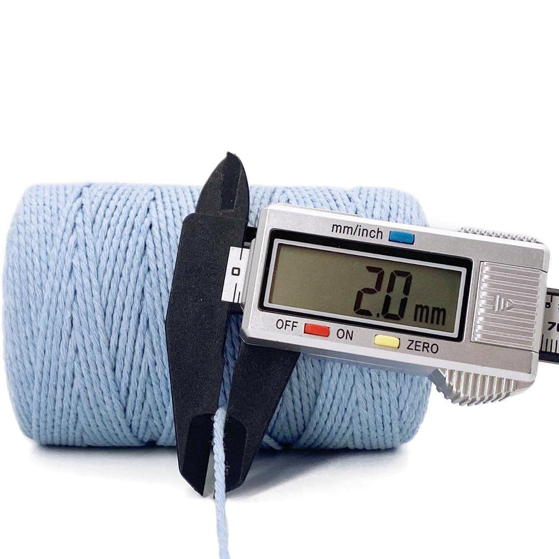 Twine String,500 Feet Cotton Butchers Twine String Cooking Kitchen Twine for Crafts Roasting Gift Wrapping DIY Decoration Gardening Packing Materials,Baby Blue Baby Blue