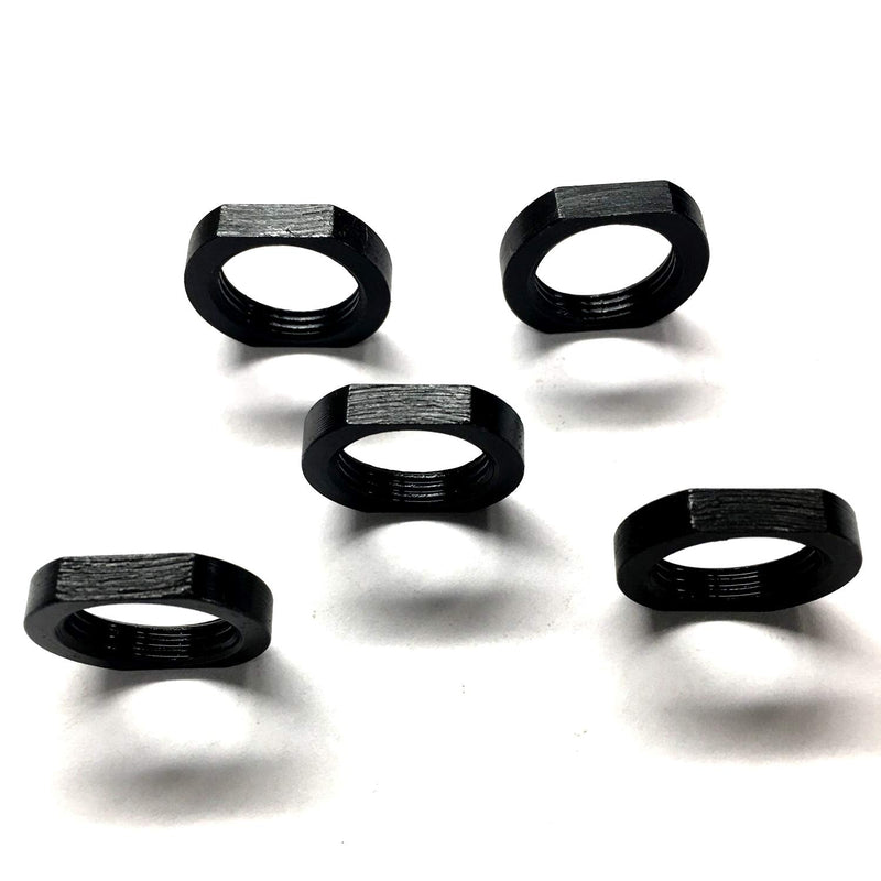 Jam Nut 1/2x28,5/8x24 Steel Black 5 Pack (5/8x24) 5/8x24