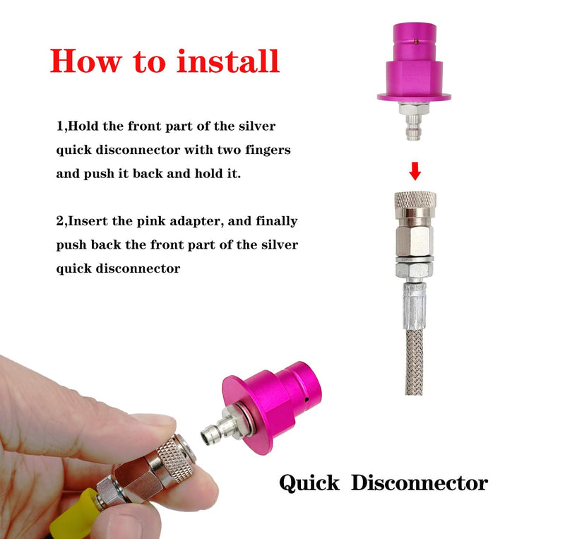 Soda Terra Machine Co2 Adapter Quick Connector Stainless Steel Hose Compatible with Terra DUO Art Gaia Soda Series (60inch)