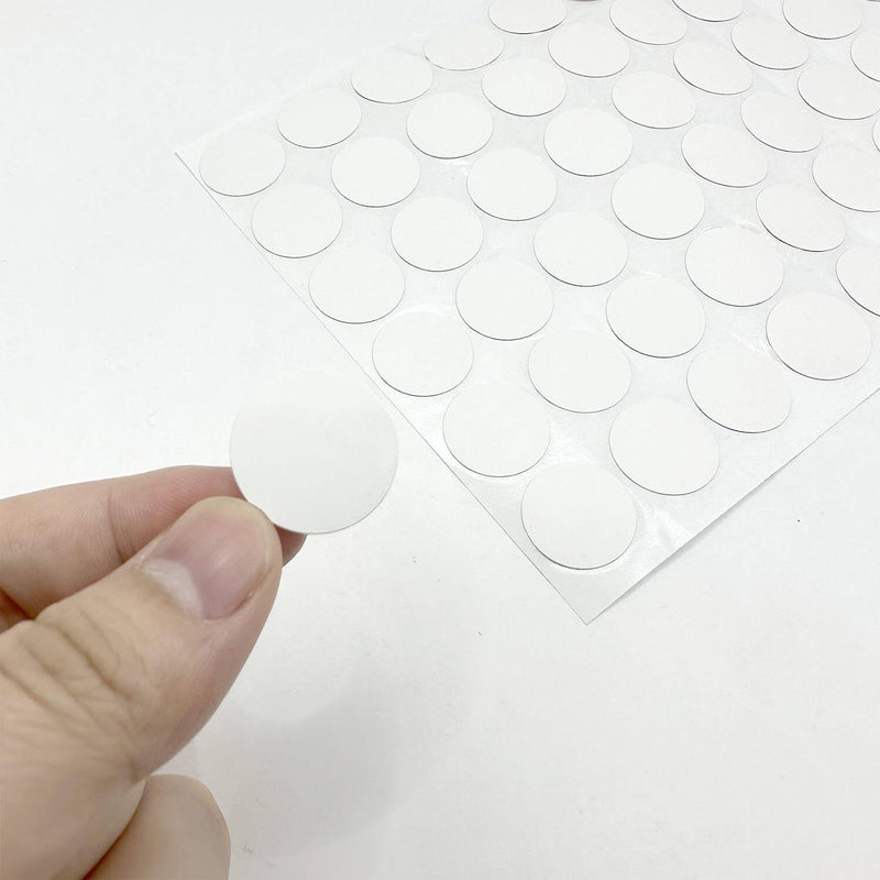 3 Sheets 290 Pcs Screw Hole Cover Stickers, 12 mm/15 mm/21 mm White Screw Covers Wood Stickers for Furniture, Self-Adhesive Screw Covers Caps (White)