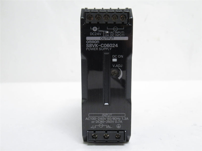 OMRON S8VK-C06024 100-240VAC, 2.5A, 2.5AMP, 24VDC, 60W, Power Supply