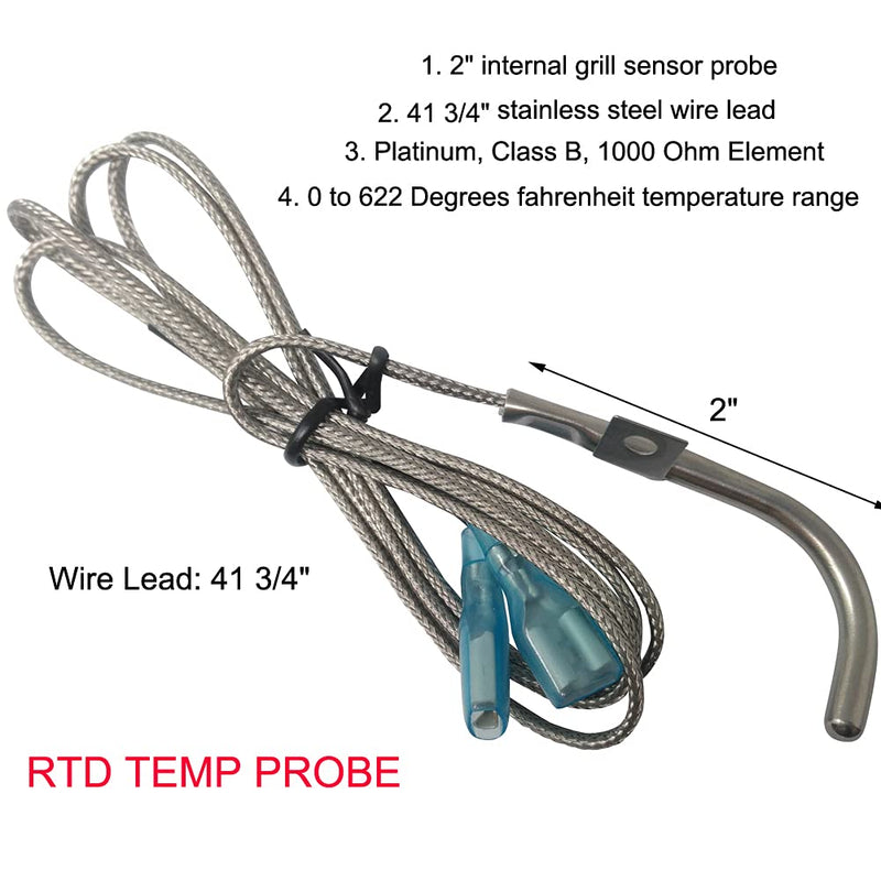 Grill Probe Replacement Louisiana Pellet Grill Oven RTD Temperature Probe Sensor 36 Inch for LG & Country Rtd Probe Sensor