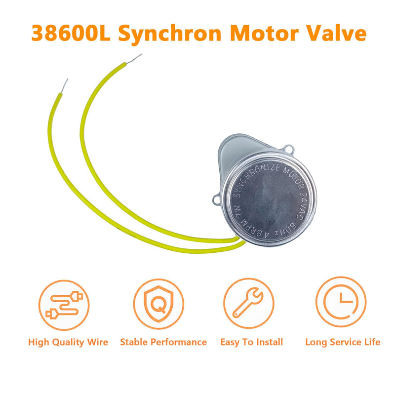 38600L 24V Synchron Motor Valve Replacement for 2 Wire Spring Return Damper Motor 24Volt 60Hz 4.8RPM 7W