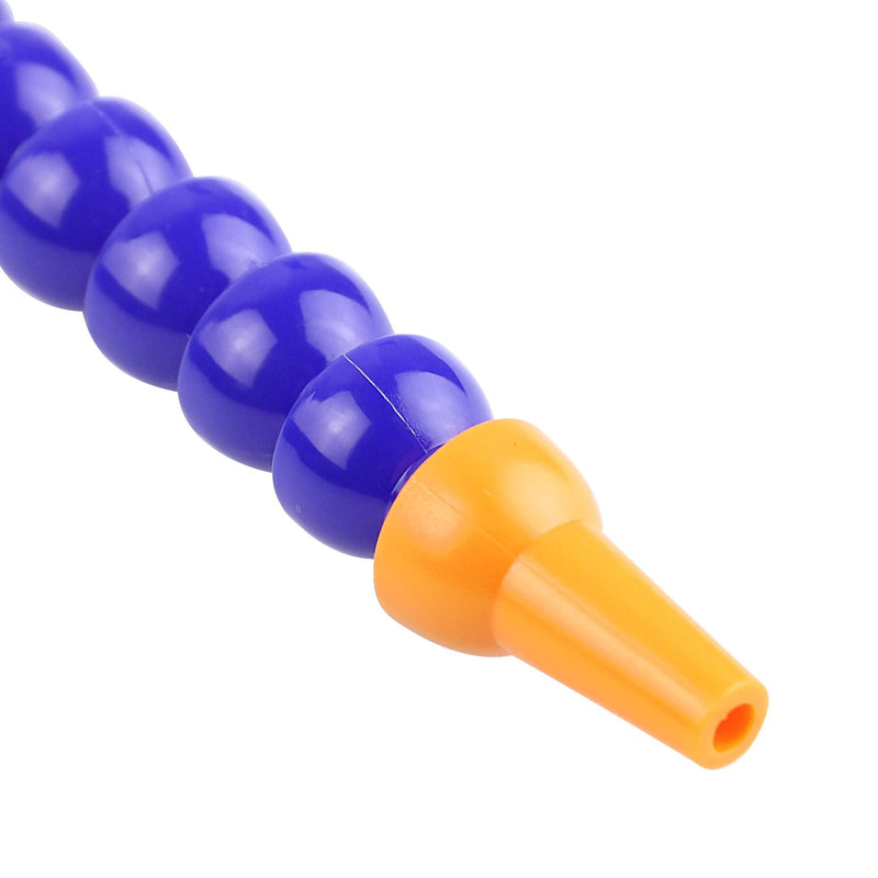 Pack of 6 Round Plastic Flexible Water Oil Coolant Pipe Hose 1/4PT Adjustable with Switch，for Lathe, Milling,Water Cooling System
