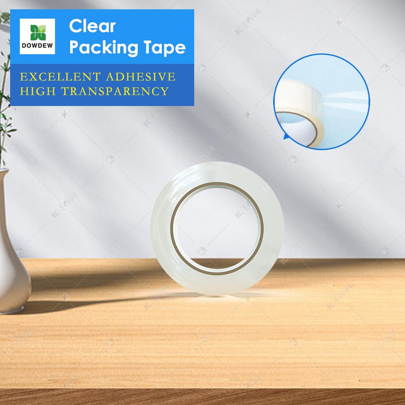 Clear Packing Tape, Heavy Duty Packaging Tape 1.88 inch x 55 Yards Refill Roll for Shipping Mailing Moving [Ultra Strong - Super Thick] (3 Rolls / 165 Total Yards) 3 Rolls / 165 Total Yards