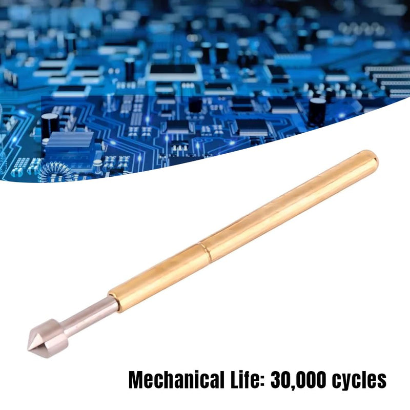 Spring Test Probes, 100Pcs P75-E2 High Accuracy Round Pogo Pins for PCB Board Testing Contact