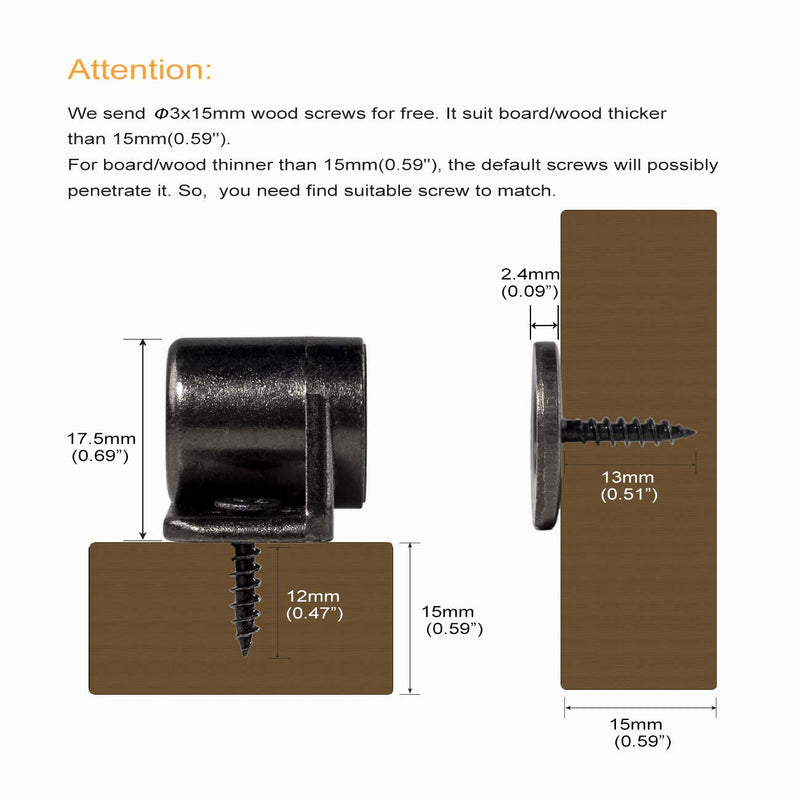 4 Pack Magnetic Cabinet Door Catch with Neodymium Magnet Cabinet Latch Magnetic Closure Hardware for Kitchen Cupboard and Closet Door Closing, Black Tone Gun Metal 4